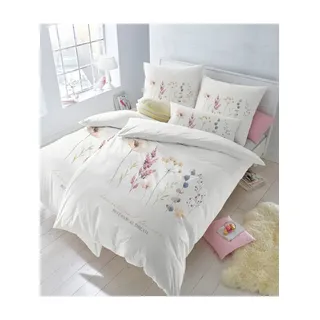 heine Bettwäsche Bettwäsche, Mako-Satin, 2 teilig, Mako-Satin weiß