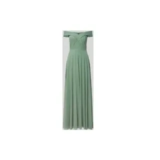 TROYDEN COLLECTION Abendkleid Glitzer-Look Grün L