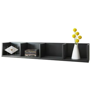 VCM Bücherregal 97 x 17 x 15 cm Schwarz