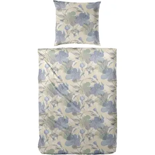 Primera Feinbiber Blumen Braun 135 x 200 cm + 80 x 80 cm