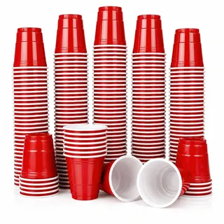 MBP My Beer Pong 100 Rote Schnapsbecher 2oz / 60ml | Shot Cups Rot | Mini Red Cups für Party, JGA, Festival & Geburtstag | BPA-frei Wiederverwendbar