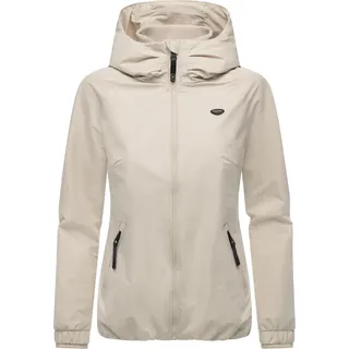 Ragwear Wasserdichte und atmungsaktive Damen Übergangsjacke leichte kurze Funktionsjacke mit Kapuze Dizzie Tech YOUMODO Bone025 Gr. XXL - XXL