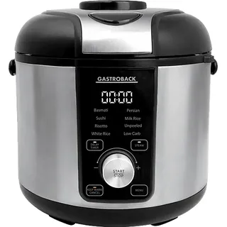 GASTROBACK Reiskocher schwarz/silber 3,0 l