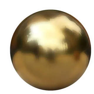 Edelstahl Gartenkugel Kleine Spiegelkugeln Mehrere Größen Titan Gold Hohlkugel Garten Deko Reflektierende Gazing Ball, Nahtlose Dekokugel Schwimmende Teichkugeln Für Hausgarten Ornament Party Deko