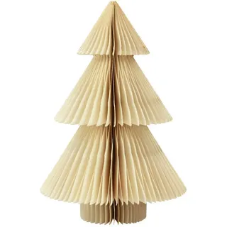 Florists Products Weihnachtsmann Papier Weihnachtsbaum Tannenbaum Creme Gold 30cm Dekoration beige
