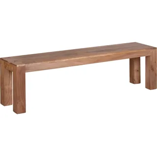 FineBuy Sitzbank Leon Braun 160 x 40 x 48 cm