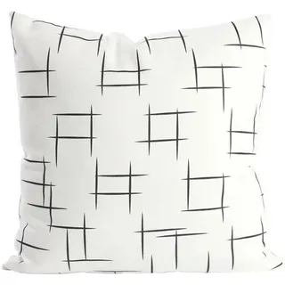 deco-raum Dekokissen 45 x 45 cm Schwarz