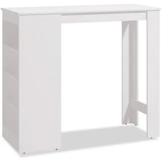 Homestyle4u Bartisch 120 x 105 x 50 cm Weiß