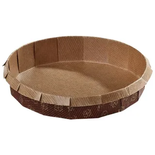 wisefood Backform Backform Apfelkuchen Papier Einweg silikonisiert, (6000-tlg) braun