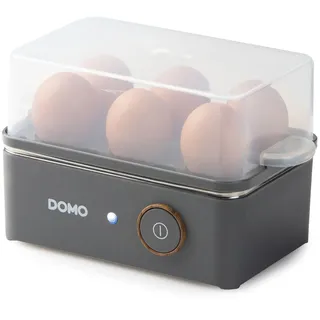 Linea Light DOMO DO9283EK Eierkocher für zu 6 Eier 'Wood You' - 400 W, Mattgrau