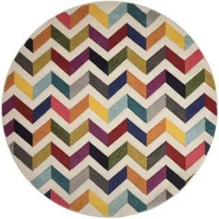 Flair Rugs Bolero Teppich Ø 160 cm Mehrfarbig