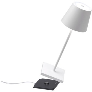 Zafferano Poldina Pro Mini Tischlampe - Aufladbare LED Lampe - 30 cm - Weiß