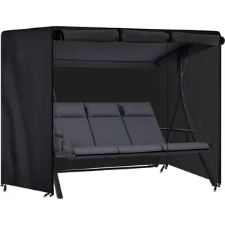 None Hollywoodschaukel Abdeckung 250 x 150 x 160 cm Schwarz