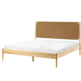 Beliani Brunemont 160 x 200 cm Hellbraun