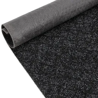 ANRO Schmutzfangmatte Flur Läufer Schmutzfangläufer Fußmatte Teppichläufer Flurteppich Türmatte Meterware Melbourne Schwarz 200x100cm