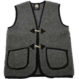 Hollert Wollweste Unisex Colorado Anthrazit Weste Merinowolle kuschelig weich & warm - XXL
