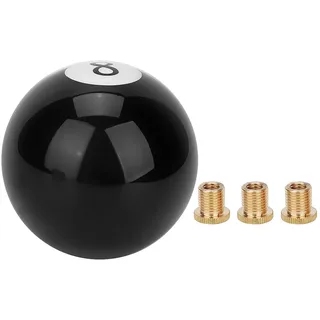 8 Ball Schaltknauf, Universal Schwarz 8 Billardkugel Runder Auto Schaltknauf Hebel Griff Shifter