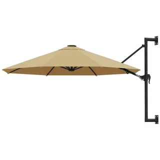 LuxusKollektion Ampelschirm Ampelschirm Wandmontage 300cm Taupe braun