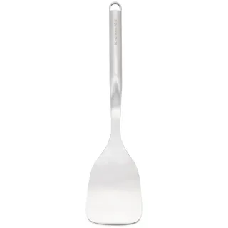 KitchenAid Pfannenwender KMG001OHSS, Hochwertiger Edelstahl, ergonomischer Griff, Haken silberfarben