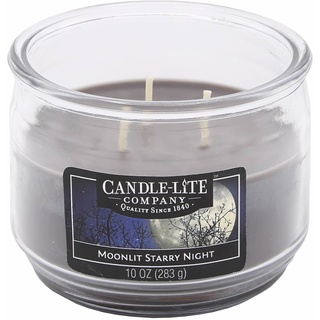 Candle-lite - 3 Docht Duftkerze im Glas, Moonlit Starry Night 283g, Grau, 10.5 x 10.5 x 8.2 cm