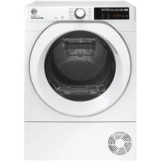 Hoover Wärmepumpentrockner 7kg NDE H7A2TCES-84 | Wi-Fi + Bluetooth-Technologie, AquaVision-Kondenswasserbehälter, Deutsche Bedienblende