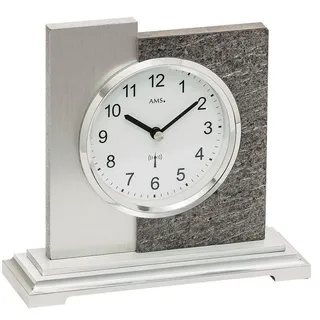 AMS Funktischuhr eckig modern 5149 5150 5151 grau