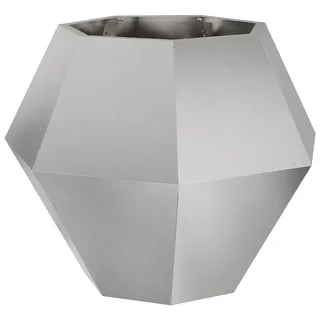 vidaXL Pflanzkübel 75 x 75 x 60 cm Silber