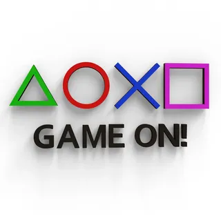 DekoArte - Wandaufkleber Game Over, 130 x 55 cm, originelle und 3D-Wanddekoration