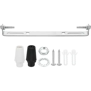 PATIKIL 140mm Lampenhalterung Decke Kit, Silber Deckenhalterung Lampe, Lampenaufhängung, Leuchten Montagehalterung mit Schraube Mutter für Haus Büro Hängeleuchte Wand Deckenlicht