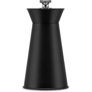 Alessi Pépé le Moko Pfeffermühle mit Knopf zur Regulierung des Mahlgrades aus Edelstahl schwarz