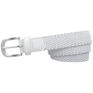 Alberto Flechtgürtel 01018778 Alberto Damen Golfgürtel Flechtgürtel Silver geflochten mit Schließe 100