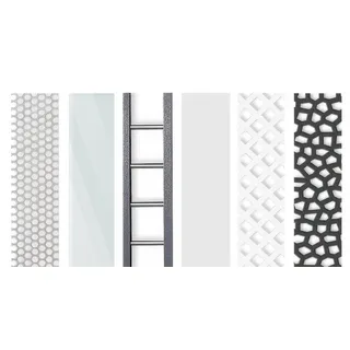 Vario Design Rankgitter Einsatz 31,8 x 90,5 cm – Kunststoffgitter, Anthrazit – modernes Sichtschutz-Design – ideal für Kunststoffzaun im Garten
