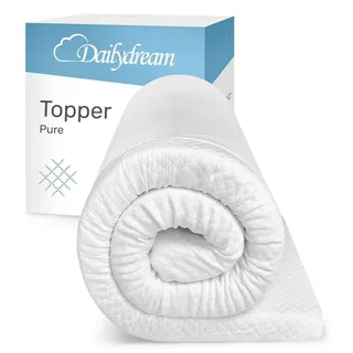 DAILYDREAM Deluxe Memory Foam Topper 140 x 200 cm