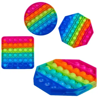 ootb Fidget Pop Toy Rainbow Anti Stress Bubble Pop Trend Push it geometrische Form