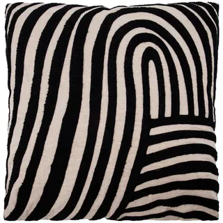 House Doctor, Dekokissen, Cushion, HDSky, Sand, Black (50 x 50 cm)