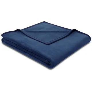 Wohndecke BIEDERLACK "Cotton Sense" Wohndecken Gr. B/L: 150 cm x 200 cm, blau (dunkelblau) Baumwolldecken aus 100% Baumwolle