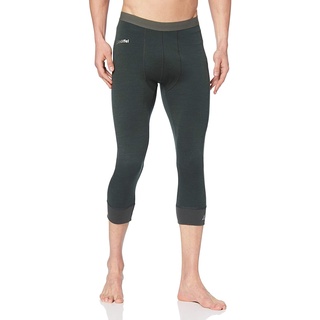 Schöffel Herren Merino Sport Pants short M, temperaturregulierende lange Unterhose, atmungsaktive Thermo Leggings in 3/4 Länge, anthrazit, M
