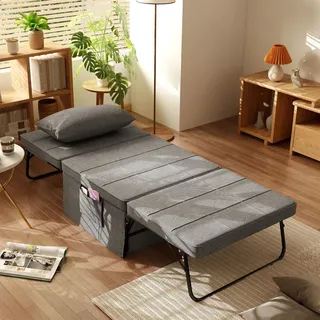 Homcom 4-in-1 Klappbett 188 x 75 cm grau
