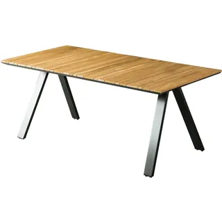 Garden Pleasure Davina Gartentisch 180 x 90 x 74 cm Braun