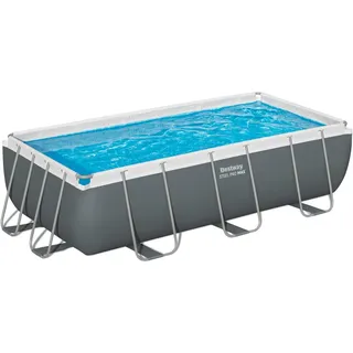 BESTWAY Steel Pro MAX Frame Pool Set 404 x 201 x 100 cm inkl. Sandfilteranlage und Poolleiter