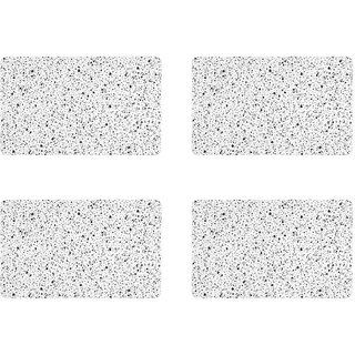 RICOLOR 12087 Frühstücksbrettchen Granit-Optik, HPL, 23,5 x 14,5 cm, granit (4 Stück)