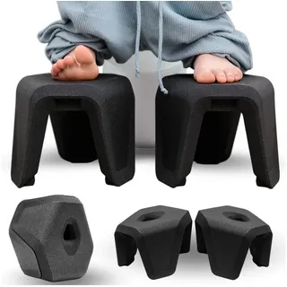 STUUL Toilettenhocker Sitzhocker 30 x 20 x 30 cm Schwarz