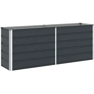 Vidaxl Planter Anthracite 195 X 50 X 75 Cm Galvanised Steel
