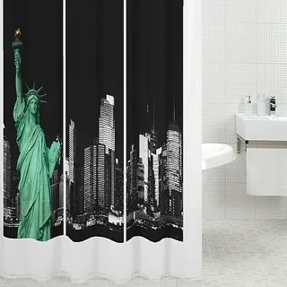 Venus Textil-Duschvorhang New York  (120 x 200 cm, 100 % Polyester)