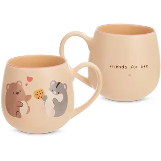 NICI Tasse mymochi 0,4 l Beige 3 St.