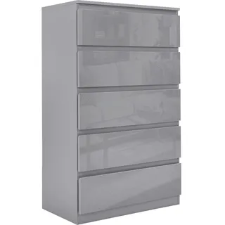 Hti-Living Kenji 70 x 40 x 115 cm Hochglanz Grau