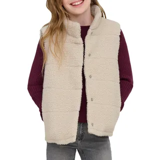 ONLY Damen Teddyfell Weste | Ohne Ärmel, Lang, Tailoring , Bei max. 30 grad waschen - 152