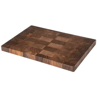 hochwertiges Stirnholz Schneidebrett aus Nussbaum 30 x 20 x 2,3 cm von HOLZ-LEUTE seit 1873