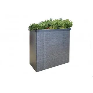 Balkon und Terrassenhochbeet Hochbeet EASY GARDEN Rattan dunkelgrau  Juwel 20090