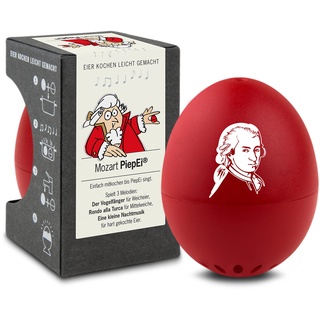 Mozart PiepEi - Singende Eieruhr zum Mitkochen - Eierkocher für 3 Härtegrade - Spielt Eine kleine Nachtmusik - Lustiges Kochei - Musik Eggtimer - Brainstream